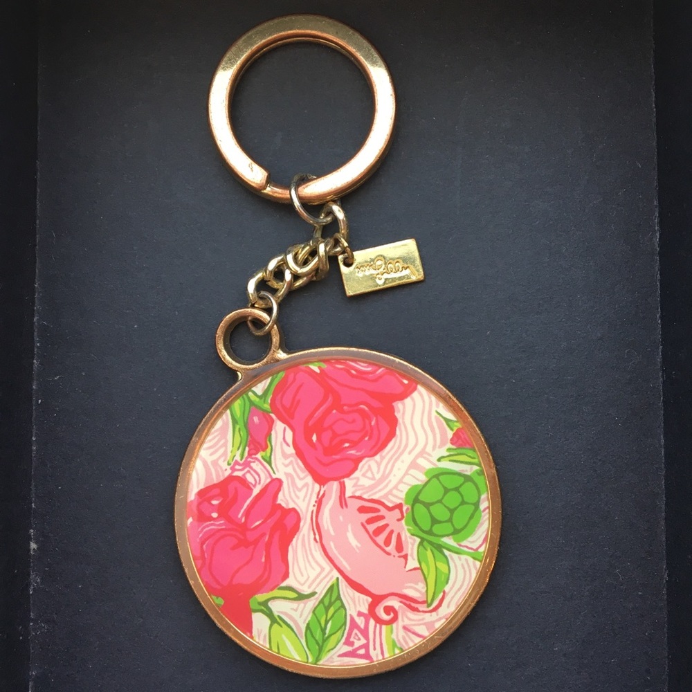 GUC Delta Zeta Lilly Pulitzer Key Ring